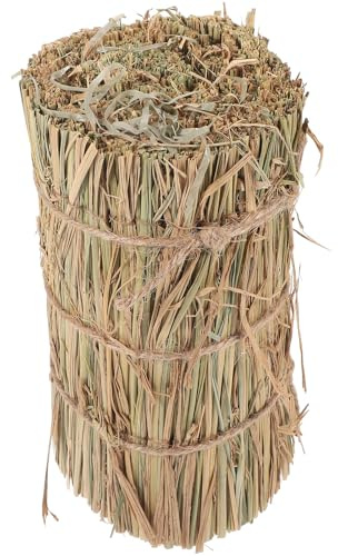 UKCOCO Decorative Haystack Stool 10x20cm round Straw Bale Ornament Rustic Garden Scene Prop for Outdoor Home Decor