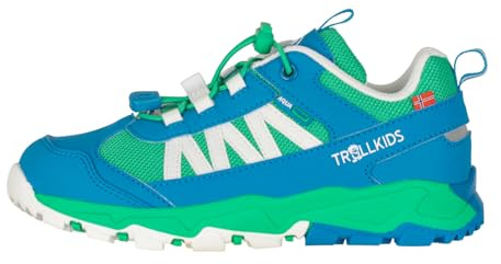 Trollkids Kids Tronfjell Hiker Low 39, Emerald Green/Dynamic Blue