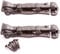 2X Black Cast Iron Tower Door Bolts - Antique Scroll Heavy Sliding Locks/Latches