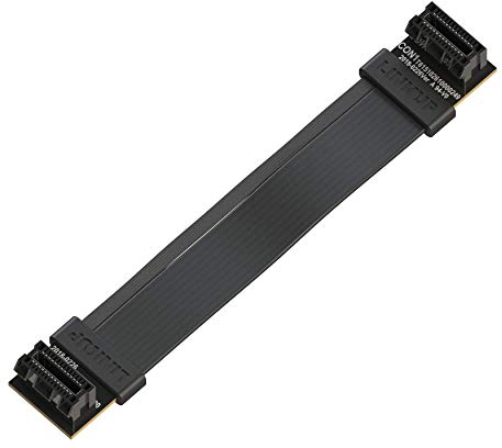 LINKUP - Flexible SLI Bridge GPU Cable Extreme High-speed Technology Premium Shielding 85 ohm Design for NVIDIA GPUs Graphic Cards | NOT compatible with AMD or RTX 2000/3000 GPU - [16cm]