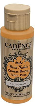 Cadence Pintura Textil Mate Naranja 59ml