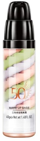 Allbestaye Base de maquillage Crème Base Primer Correcteur Correcteur Visage Rose Vert Violet