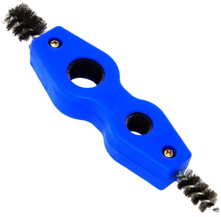 Dapetz ® Wire Brush Two-sided Aluminium Pipes Cleaning Plumbing Copper Pipe Cleaner Wire Brush for Internal and External Cleaning of Steel/Copper/Aluminium and Plastic Pipes
