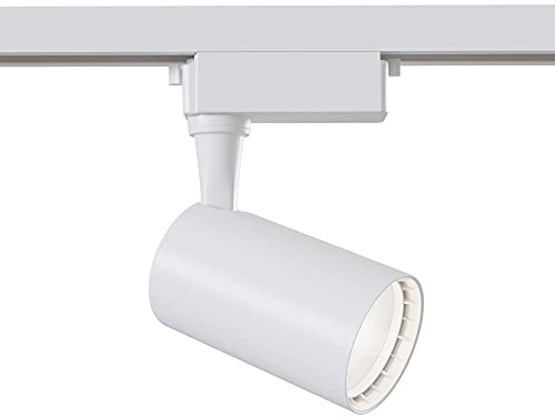 Maytoni Vuoro LED Strahler für Schienensysteme, 1-Phasen Track Lighting, Weiß, 355 Grad verstellbar, aus Aluminum, 3000K, 450lm, 6w