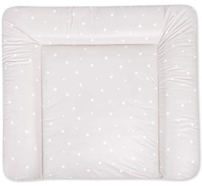 Julius Zöllner Wickelauflage Softy 75x75 cm - Wickelunterlage - wasserdicht und abwischbar - Made in Germany – Oeko-Tex Standard 100 – Star beige