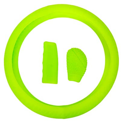 Modengzhe Kit de funda de silicona para palanca de freno de mano y pomo de palanca de cambios, diseño ovalado 3D antideslizante (verde)