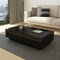 Couchtisch Schwarz Hochglanz Mit Stauraum - Moderner Rechtecktisch mit 4 Schubladen für Wohnzimmer & Homeoffice, Hochglanzlackierung & Stauraum-Organizer 95x60x31 cm