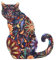 1X Brosche Bunte Katze Acryl Anstecknadel Emaille Pin Brosche Schmuck Corsage Knopf Kleid Schal Schal Clip Tasche Ornament
