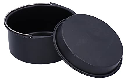 Luftfritteusen Zubehör Air Friteuse Zubehör Heißluftfritteuse Universal Back Zubehör Backform für Kuchen Backen und Aufläufe(7 Inch)