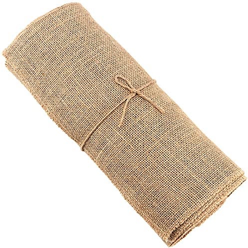 PINGEUI Rouleau de toile de jute - 10 m x 30 cm - Rouleau de toile de jute pour travaux manuels, fête de mariage, chemin de table, décoration rustique