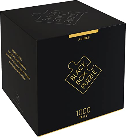 Black Box Puzzle 1000 Teile, Blackbox Puzzel mit Überraschungs-Motiv ohne Vorlage, Impossible Puzzle schwer für Erwachsene und Kinder ab 14 Jahren, Puzzle Box Anime 2022 Edition