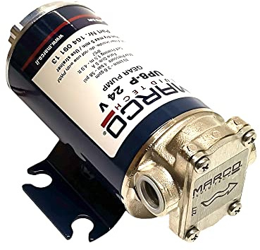 MARCO UP8-P 24 V Polymer Pompa ad ingranaggi ad alte prestazioni 10L/min, alta pressione 5 bar, pompa elettrica autoadescante per il trasporto di acqua e liquidi a bassa viscosità