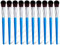 10pcs Mop Brush for Acrylic Painting, 1 Inch Oval Blending Brushes for Acrylic Painting, Paint Brushes with Wooden Handle for Acrylic Paint, Watercolor, Face and Body Art Painting