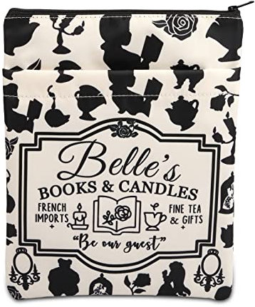 Belle Cartoon Merchandise - Custodia per libro ispirata alla Belle Tea Party, regalo per amanti della principessa Bestia, regalo per fan (Belle's Book BM)