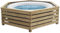 Decorspa Habillage en Bois pour Spa Gonflable pour Spa Rond inférieur à 180cm