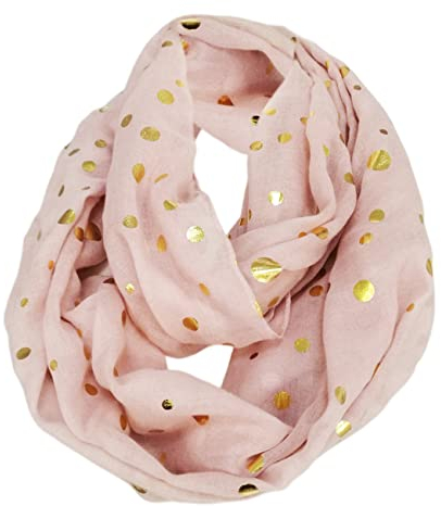 FAIRYGATE Damen Schal Pink Infinity Schal Leichte Travel Wrap für Frauen Mädchen Loop Schal Damen DA0308