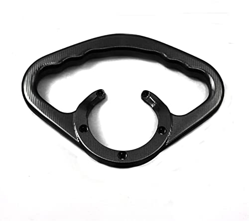 Motorrad Sozius Haltegriffe für Kawasaki Z800 Z1000 ER-6N ER-6F Ninja 300 Z1000SX ZX-6R 636 ZX-10R ZZR1400 Beifahrergriff Gas Kraftstofftank Armlehne Handgriffe (Farbe: Schwarz)