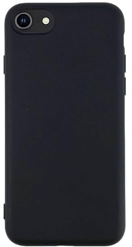 JT Berlin Pankow Soft Hülle kompatibel mit iPhone SE, 8, 7 - TPU Case | Schwarzes Silikon BackCase, Anti-Fingerabdruck, Fallschutz bis 1m, Wireless-Charging, verstärkte Ecken & Displayrand.