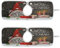Küchenarmaturmatte, saugfähig, waschbar, Spritzschutz, Küchenarmatur, Abtropfmatte, Küchenhelfer, klein, 35,6 x 12,7 cm, Weihnachten Let It Snow, 2 Stück