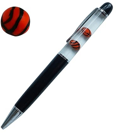 Sikyby Lustiger Basketball-Stift, 3D-Floater, schwimmender Stift für Sie und Ihn, einzigartiges Geschenk für Jungen, Mädchen, Freunde, 1 Stück