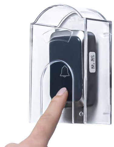 Waterproof Doorbell Push Button Cover for Outside,Doorbell Rain Cover Shield Hood - Weather Resistance,for Garage Door Opener Switch,Wireless Doorbell Chime