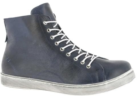 Andrea Conti Damen High Top Sneaker, d.blau, 35 EU