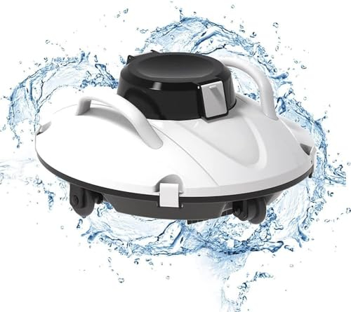 Robot de limpieza de piscinas inteligente, aspirador robótico for piscinas, limpiador de piscinas automático inalámbrico, aspirador automático, tiempo de ejecución de 90 minutos, hoja de robot automát