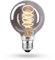 CROWN LED Glühbirne E27 Vintage 6er-Satz - Rauchgraue Edison-Lampe aus Glas - Energieeffizient E-Klasse - Entspricht 45W Glühlampe - Ideal für Zuhause und Dekorative Retro-Beleuchtung - 14,3x6,5 cm