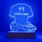 ZEEYUAN Fußballgeschenk Nachtlicht für Jungen Mädchen Fußball Lampe zum Beschriften mit Farbwecgselmodi Geschenke für kleine Fussballer Kinder und Männer