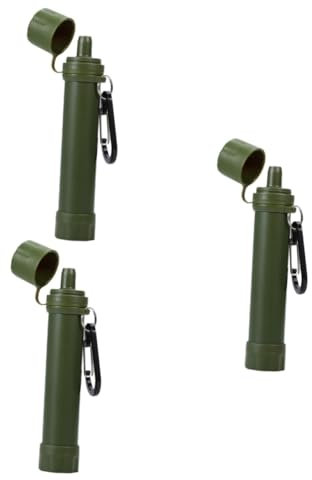 Gogogmee 3stücke Camping Wasserfilter Tragbarer Outdoor Wasserreiniger Lebensmittelechter Wasserstrahler Für Notfälle Und Abenteuer Professioneller Wasserfilter Für Reisen Und Camping