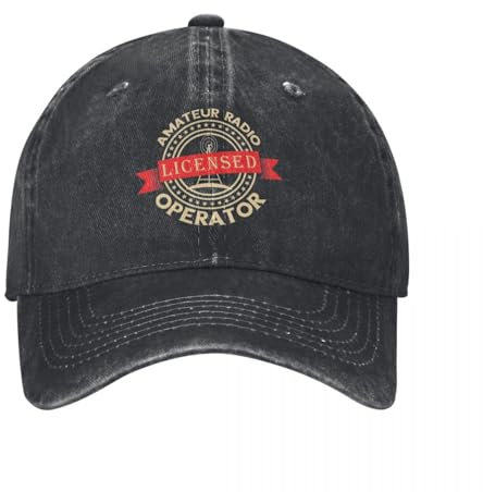 WEIXNCXCJ Unisex Hat Denim Baseball Cap with Licensed Amateur Radio Operator Hip Hop dad Hats for Hiking Vintage Baseball caps for Women and Couple Summer Gift
