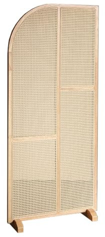 Raumteiler Trennwand, Paravent Raumtrenner Raumteiler, einteiliger Sichtschutz, bewegliche Trennwand/Trennwand für Eingang/Wohnzimmer/Hotel/Teestube, hoch 1,5/1,8 m, japanischer Raumteiler mit Sockel(