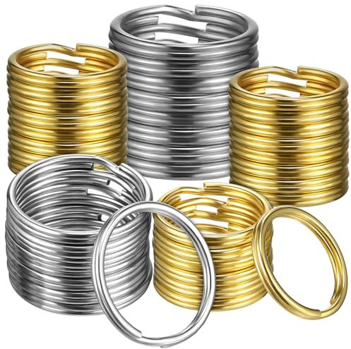 Tofficu Schlüsselanhänger Ringe Aus Edelstahl 304 Kupfer Kleine Runde Schlüsselanhänger 25mm 20mm Schlüsselorganisation Für Autoschlüssel Und Basteln