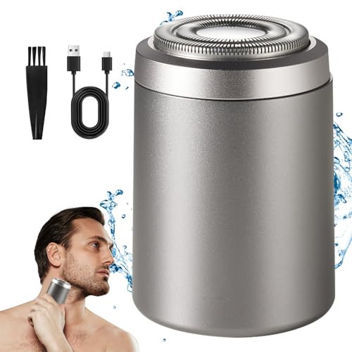 BSOON Mini Portable Electric Shaver, Multifunctional Rasierer Herren Elektrisch, USB Wasserdichter Tiefenreinigung Shaver Men