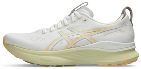ASICS Men's Gel-Kayano 32 Running Shoes, White/Orange Glow, 13 Wide