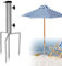 LXYYDS Soporte de Sombrilla Extraíble, Soporte de Sombrilla Playa, Soporte de Tierra para Playa, Soporte Sombrilla Playa Metálica, Soporte de Sombrilla con Pincho, para Césped, Pesca, Jardín, Playa
