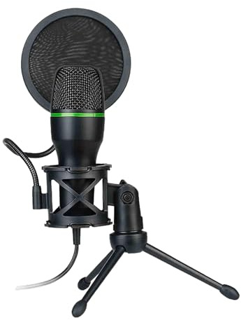 Kondensatormikrofon, 5 Mikrofon für Streaming | RGB-Kondensatormikrofon für PC - Mikrofonpaket für Computer, Plug and Play für Musikaufnahmen, Online-Spiele, Aufnahme in St | für PC - Mikrofonpaket für Computer, Plug and Play für Musikaufnahmen, -Spiele, Aufnahme in St