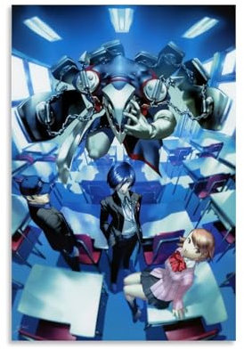 hoxaooi Persona 3-Spiel Poster Für Zimmer, Ästhetische Leinwand-Wandkunst, Schlafzimmer-Dekor Poster 12x18inch(30x45cm)