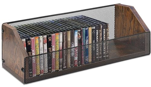 Salajory DVD-Aufbewahrungsboxen – DVD-Aufbewahrungsbox für 38 CDs, 76 schlanke CDs, Desktop- oder Schrank-CD-Ständer, CD-Organizer für Blu-Ray, Videospiel-Hüllen, Papiere, Karten
