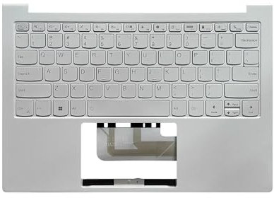 RTDPART Laptop PalmRest&keyboard For Lenovo Yoga Pro 13s ITL English US 5CB1B10313 With Backlight Non Touchpad White New