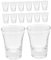 TOPPERFUN 24 Pcs Glass Communion Chalices Shot Glasses for Standard Communion Trays for Church Services Easy to Set for Your Needs