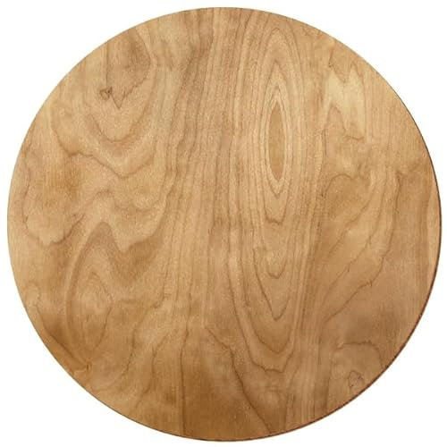 Rondelles en bois de bouleau rustique laquées des deux côtés - 3 à 50 cm - Taille : 6 cm - Lot de 1 pièce