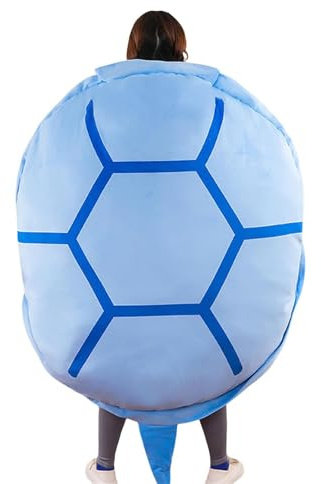 Generisch Wearable Turtle Shell Pillow, Multifunctional Giant Wearable Turtle Pillow, Home Decoration Release Stress (Blau 100cm)