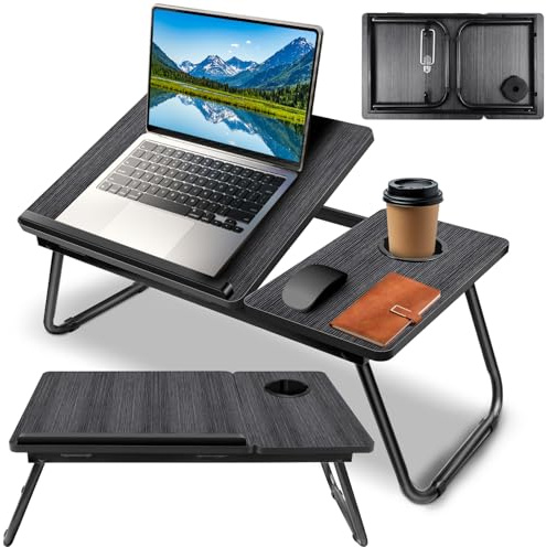Folding Laptop Table Stand Bed Tray Sofa Lap Portable Computer Desk Breakfast