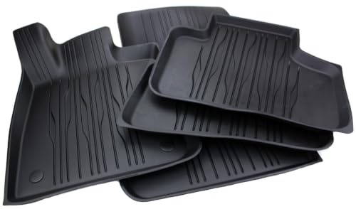 Original Fußmatten Kompatibel mit GLC X254 GLC Coupe C254 ab 09/2022 Matten | Automatten in Premium Qualität Allwetterschutz Schmutz, Schnee & Feuchtigkeit Gummimatten Dynamic Lines Schwarz 4-teilig