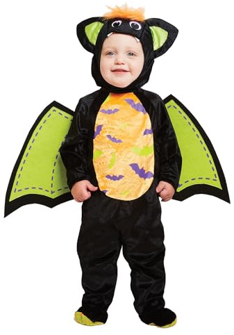 (CC - Hood) (PKT) (PDBBAT) Child Iddy Biddy Bat Costume (6-12m)