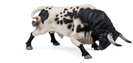 DQB DeQUBE Bravo Berrendo Tierfigur Stier, Tierdruck, Mehrfarbig, 17 x 8 x 4,2 cm (DeQUBE Trading S.L. 1)