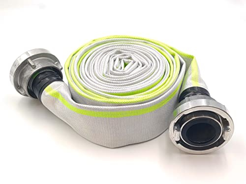 C-52 | 2 Zoll | 10 Meter Schlauch mit Storz-Kupplungen Bauschlauch Industrieschlauch Flachschlauch Wasserschlauch