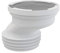Alcaplast A991-40 - Manguito de conexión para inodoro (40 mm), color blanco