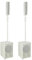 2x RCF J8 White Active Speaker System Column Array 1400W Wedding DJ Disco